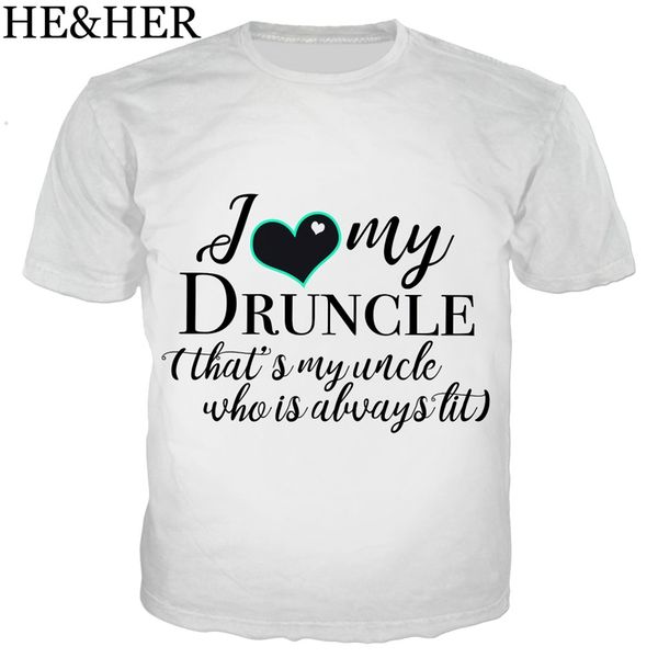 

the druncle style 3d print shirts kawaii anime plus size men clothing