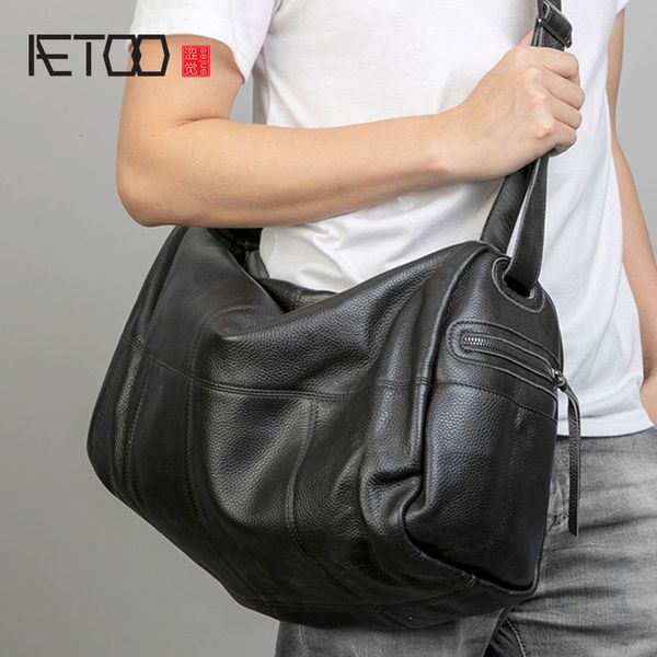 

hbp aetoo large-capacity head leather travel bags, men's leather handbags, bags
