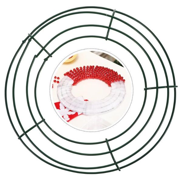 

5pcs iron wreath frame round wire wreath making ring diy macrame floral crafts