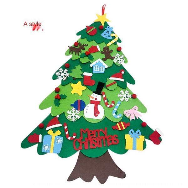 

felt christmas tree children's puzzle diy jigsaw pendant handmade diy three-dimensional decoration felt pendant for halloween d7ch2