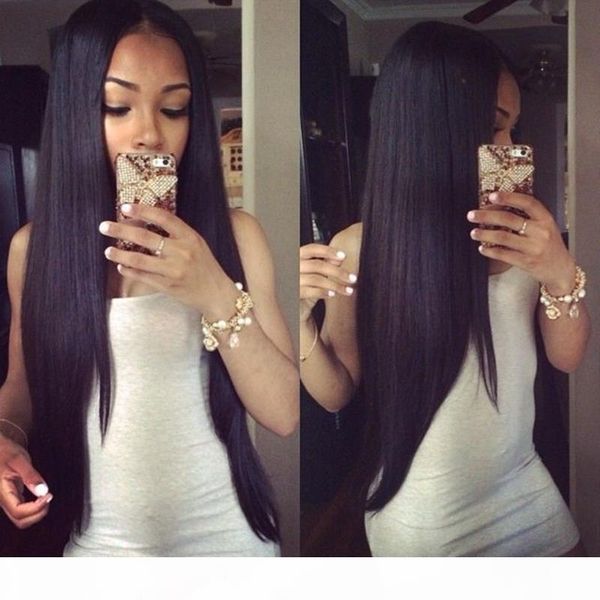 

grade 7a human hair wigs brazilian full lace wigs 130 density glueless lace front wigs natural hairline with baby hair dhl ent, Black;brown