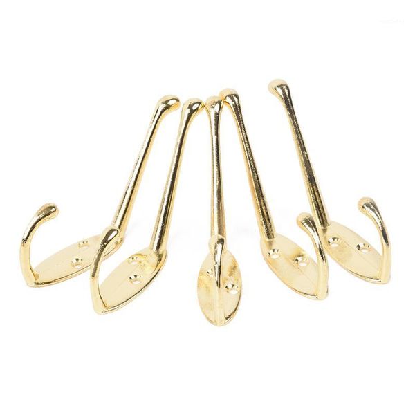 

hooks & rails 5pcsvintage cast iron double coat hook hanger diy bathroom holders1
