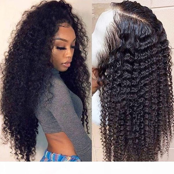 

jerry curly human hair wigs for women glueless t part brazilian deep wave lace wig 8-30 inch lace wig human hair ing, Black;brown