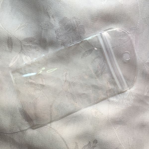 15,5 * 8 cm à prova d'água zíper saco de varejo de plástico pacote de pele embalagem para bateria caixa de cabo usb macio pendurar embalagem transparente transparente