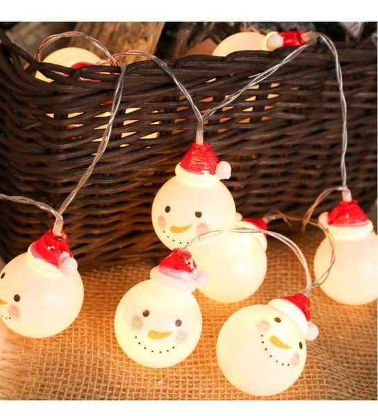 

christmas decorations 1.5m snowman led fairy string lights santa light home garden indoor party wedding decoration light1
