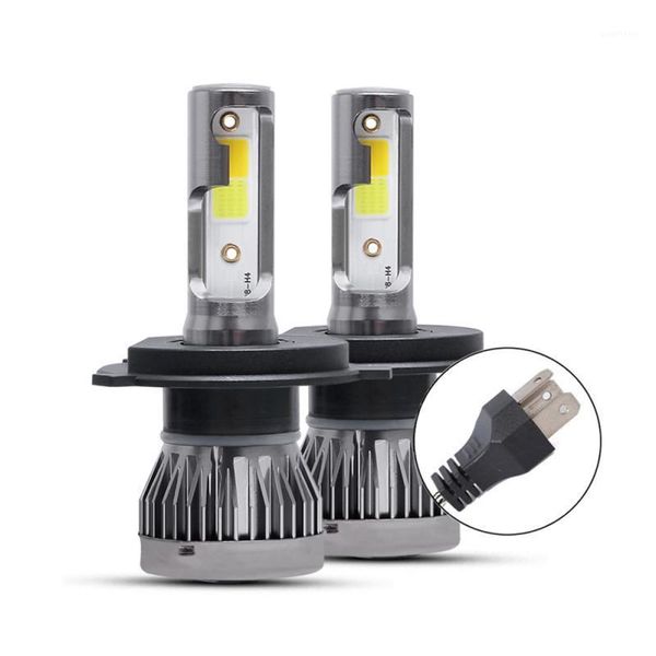 

1 pair h4 9003 hb2 led car headlight lamplights bulbs car light auto lamp bulb 6000k white 3000k yellow 90w 12000lm fog light1