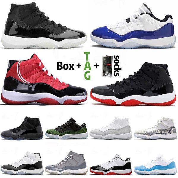 

new jumpman 11 11s 25th anniversary basketball shoes bred concord blue gamma for men women cool grey legend sport trainers sneakers 36-47, White;red
