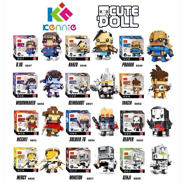 

новые прибытия 2019 diy строительные блоки d.va hanzo pharah widowmaker reinhardt tracer маккри фигурку оу brickheadz yxlhps toptrimmer