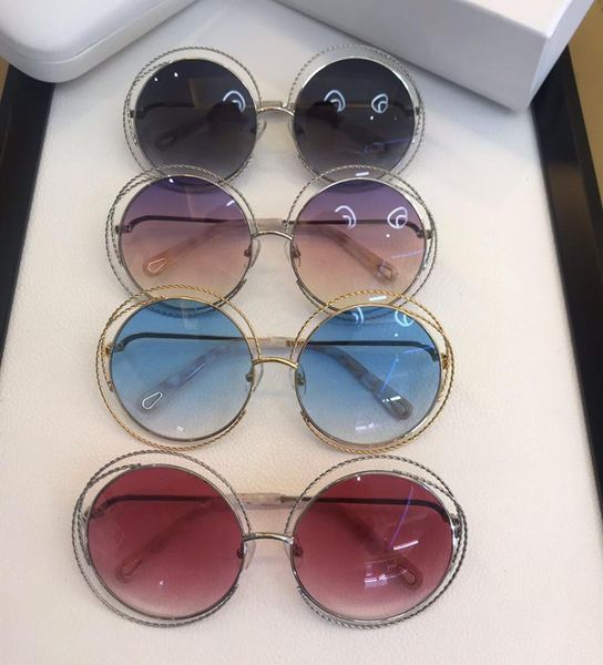 

sunglasses 2021 fashion women ce114st brand vintage style twist round frame eye sun glasses oculos gafas de sol eyewear, White;black