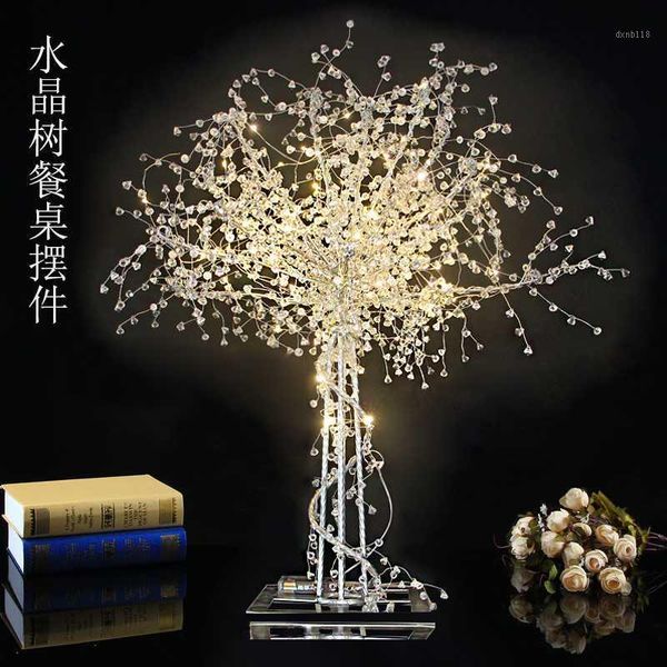 

new wedding props luminous crystal tree table decorations1