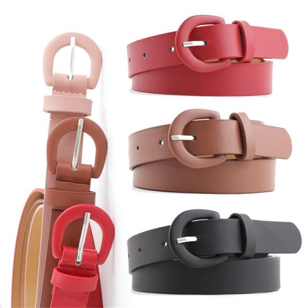 

2020 belts for women fashion simple style solid color pin buckle female belts ceinture femme, Black;brown