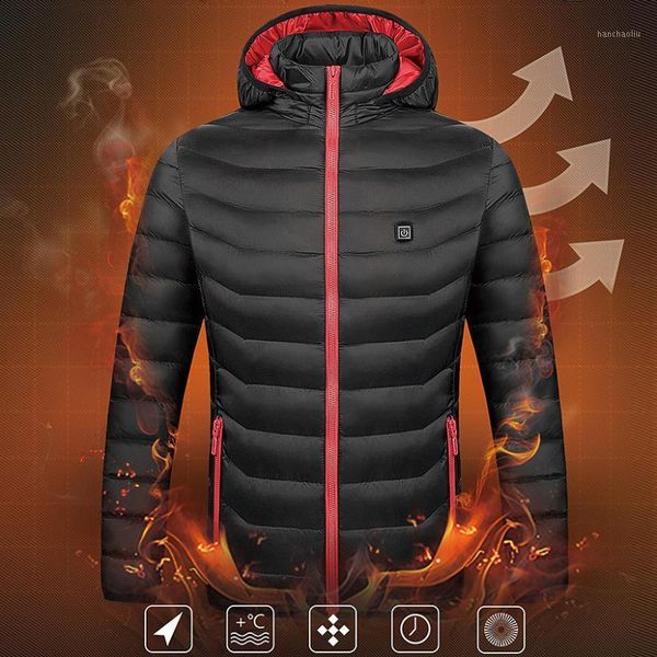 

outdoor t-shirts winter long sleeve usb heated vest smart constant temperature washable super warm men women coat heating jacket coat1, Gray;blue