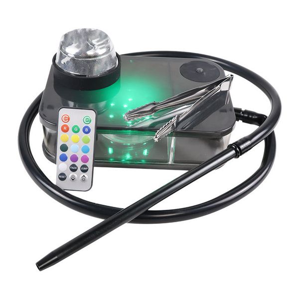 

1 с led light extended rubber band воды трубы для курительных портативный мини narguile шиша кальян набор