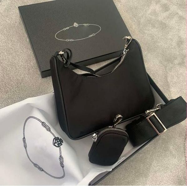 

10 colors 2020 lady purses triad bags new women fashion crossbody bag original leather nylon handbags shoulder bags wallet