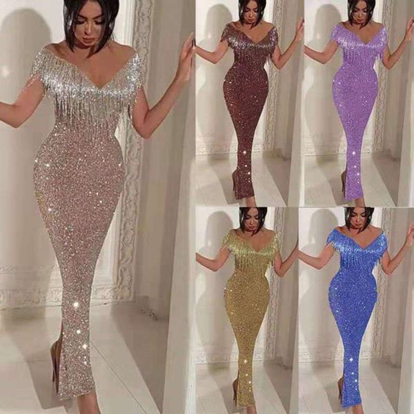 

tassel hip wrap dress women's, Black;gray