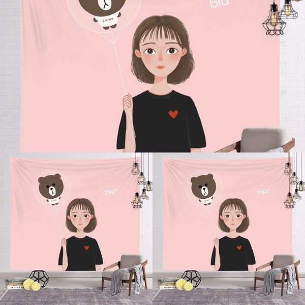 

zaea santa claus printed household blanket for pendant wall tapestry christmas decoration living room bedroom wall decoration a07