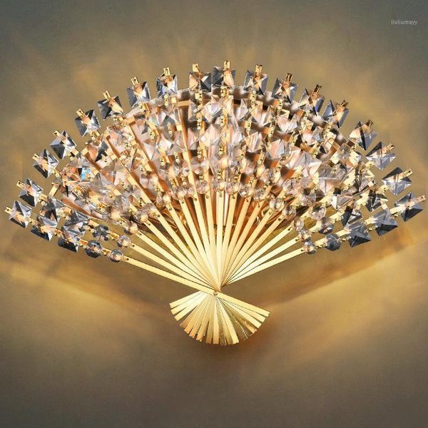 

new modern creative l bedroom corridor aisle living room study aisle crystal wall light fixture wf12249391