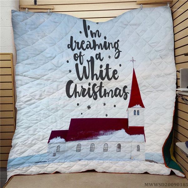 

comforters & sets home textile merry christmas print quilt super soft breathable modern bed set for children sale1