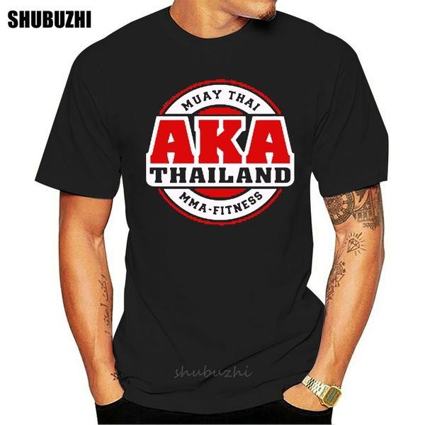 

aka thailand gym logo muay thai mma kick boxing 's black summer short sleeve homme american sport hooded sweatshirt hoodie t shirt