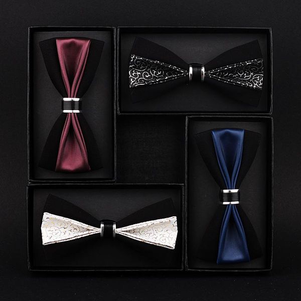 

new bowtie for men's business bowtie mens ties wedding, Black;gray