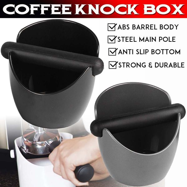 

knock shock-absorbent waste espresso dump bin with handle grounds container coffee residue box q0109