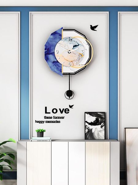 

large luxury creative wall clock modern design nordic silent wall clock living room relogio parede home decoration ba60wc
