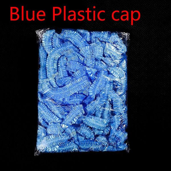 

100pcs disposable plastic shower cap waterproof for women hat spa hair salon l one off bathing elastic bathroom accessories h bbysfe