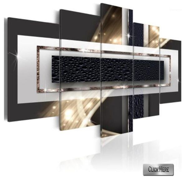 

5 piece rectangle wall art prints modern abstract canvas painting posters and prints modular pictures for living room home decor1