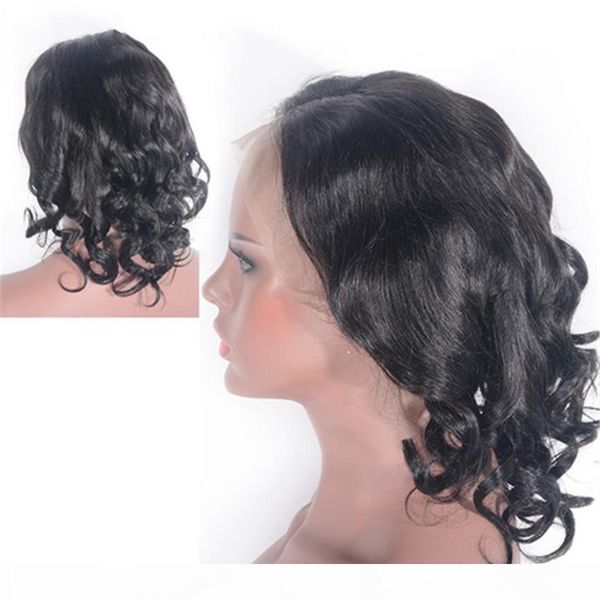 

парик фронта малазийский девы волос артремфит lace естественный цвет человеческих волос glueless парики шнурка для женщин, Black;brown