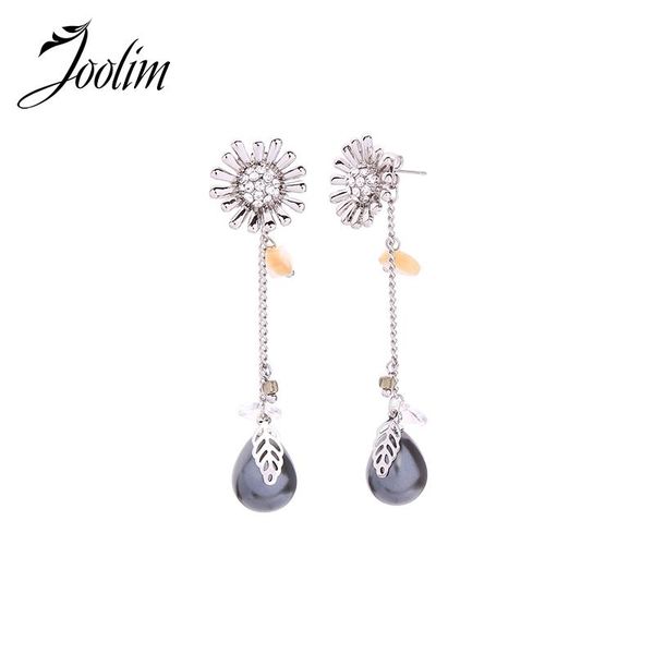 

joolim flower pearl 3 in 1 convertible earring korean earring wholesale, Silver