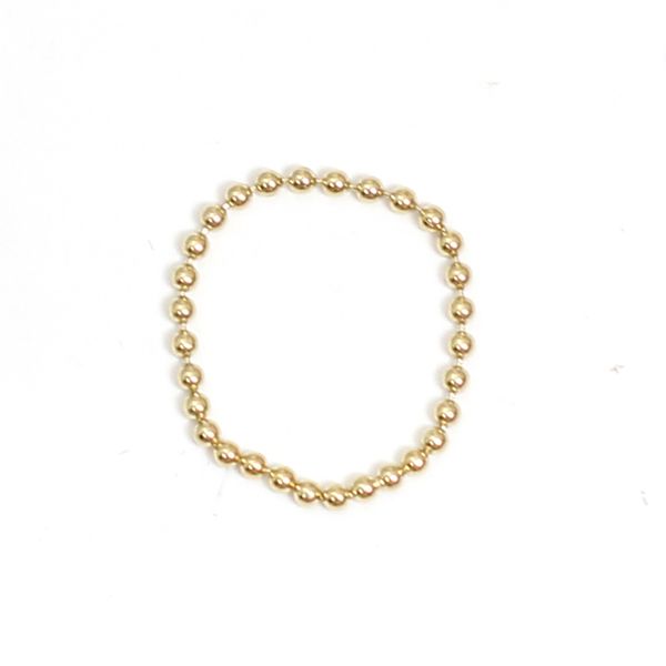 

beadsnice 14k gold filled round beads classic finger ring jewelry, Silver