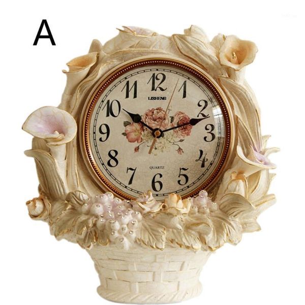 

1pcs clock and ornaments living room european style clock personality large table sitting household modern lu6075181