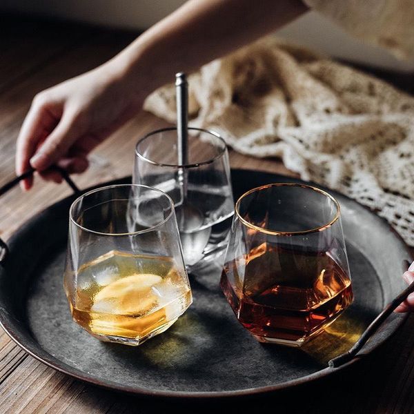 

геометрия стеклянная алмазная кристалл стекло кубок коктейль whiskey чай кофе вода кружка молочная вина прозрачный тумблер кубок съемки очки