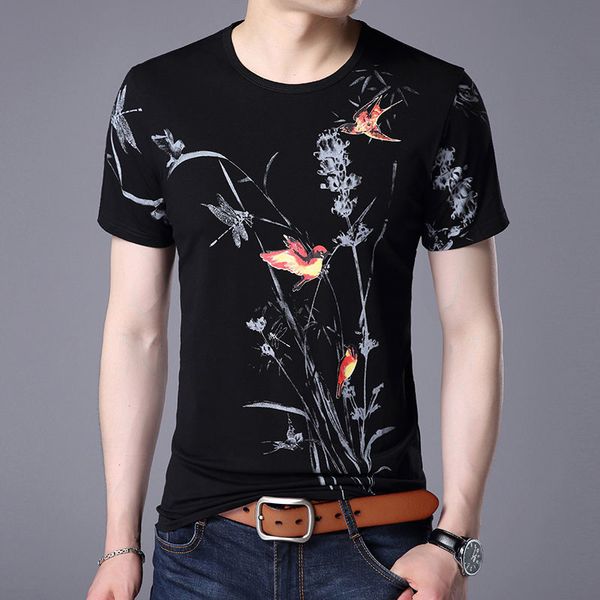 

plus size t shirt cotton print 3d casual mens men large fat funny short-sleeve t-shirt 4xl kg-30, White;black
