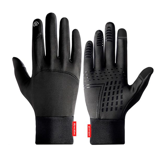 

2020 women men black winter windproof driving cycling skiing gloves keep hand warm mittens guantes ciclismo hombre, Blue;gray