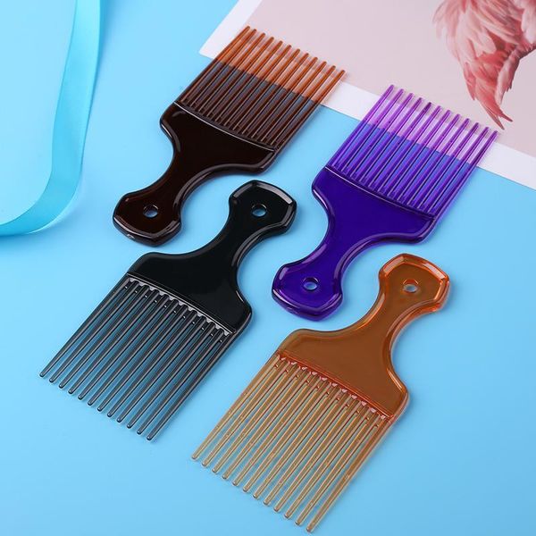 

curly hair comb pro hairdressing fork comb anti-static head massage hairbrush massage comb hair styli bbysnj, Silver
