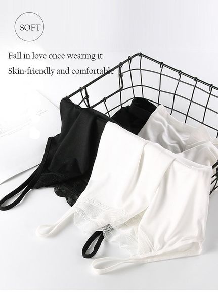 

no steel ring large sling base shirt underwear1, Black;white