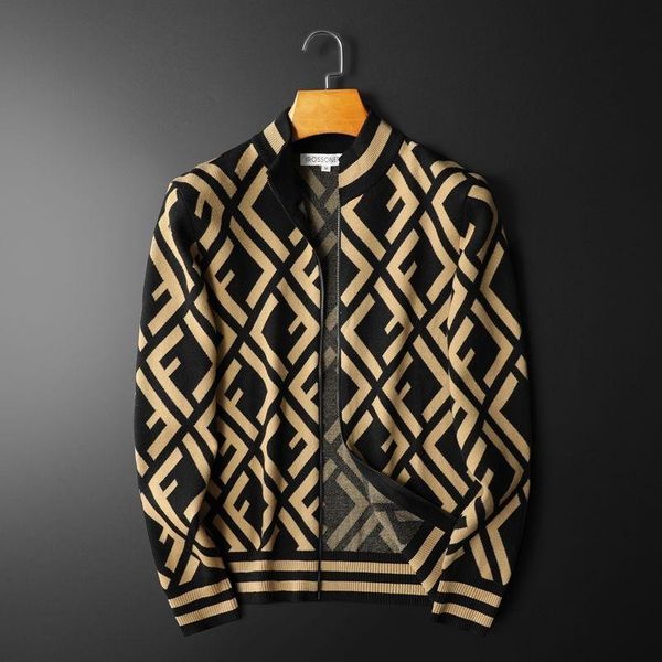 

fall/winter 2020 men's knitted cardigan personalized tide men's korean zipper sweater coat tide, White;black