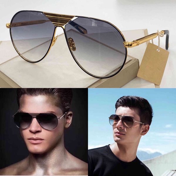 

thedawn fashion sunglasses with uv protection for men vintage oval metal full frame popular come with case classic sunglasses, White;black