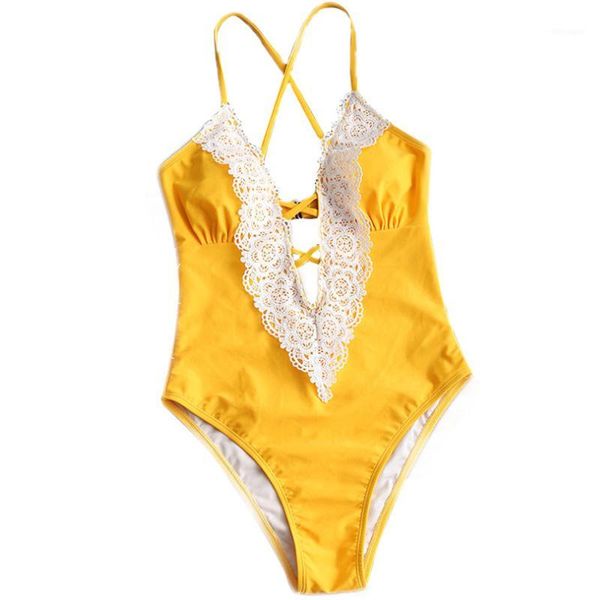 

one piece swimsuit swimwear women bathing suit swim vintage summer beach wear print bandage swimsuit m1, White;black