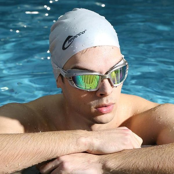 

new professional large frame plating swim goggles glass mens womens eyewear swimming glasses with case qylldp yyysports