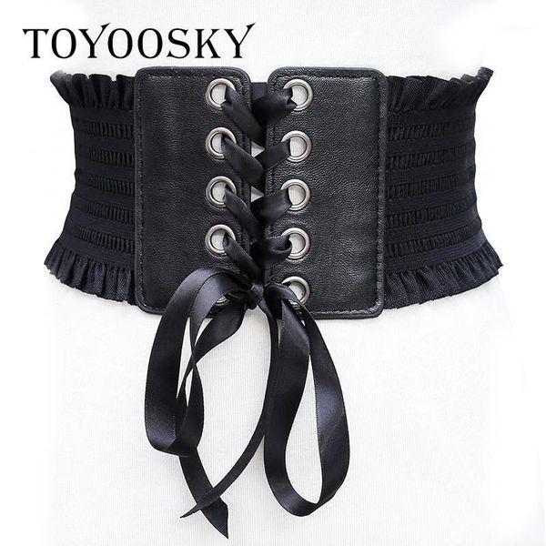 

2020 new arrival luxury women wide lace belt fabric girdle belt skinny for women girl kemer cinto feminino toyoosky1, Black;brown