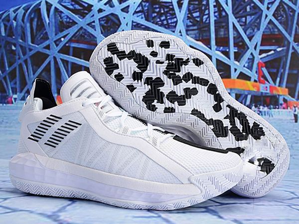 

new 2020 damian lillard vi dame 6 sports basketball shoes kids mens orange yellow red fashion ruthless sports sneakers shoes, Black;red