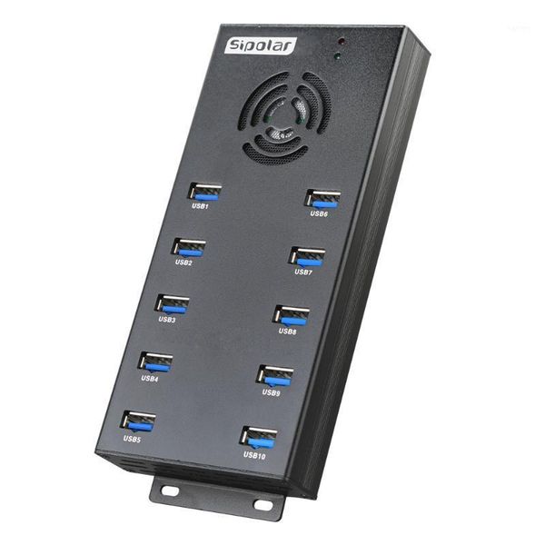 

sipolar new 10 port usb 3.0 5gbps super speed data syncs charger hub 2.1a fast charging for ipad tablets mine1