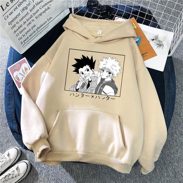 

kawaii x hoodies men women short sleeve sweatshirt killua zoldyck anime manga black hoodies bluzy clothes