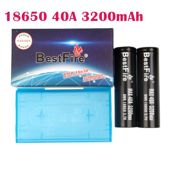 

authentic ire 3200mah 40a 18650 battery black color rechargeable lithium vape mod battery max discharge 40a dhl