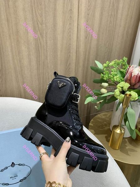 

2020 new and women genuine leather platform latest bag boots casual shoes pulse triple martin boots size 35-40, Black