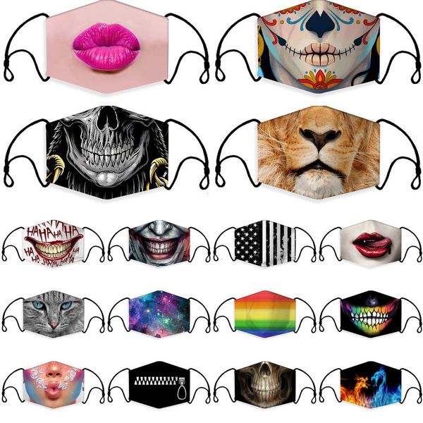 

mask leopard 3d printed face designer mask anti-smog pm2.5 mask dust-proof breathable face masks 175