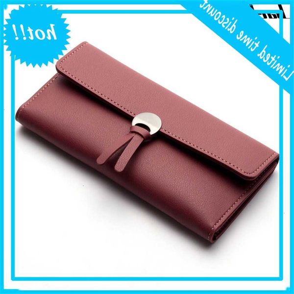 

2020 new pu leather women's long design hasp rits wallets clutch change coin card