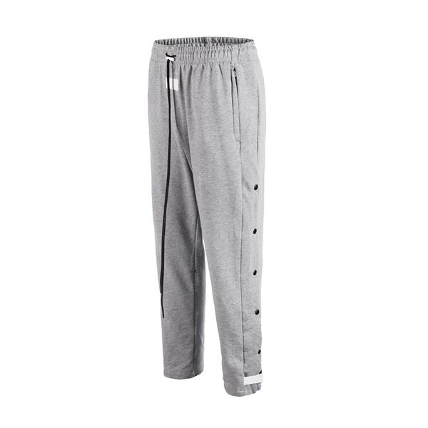 FOG Side Open Drukknoop Streetwear Broek Trekkoord Elastische Taille Hoepel en Lus Joggingbroek Joggers Broek Mannen LJ201221